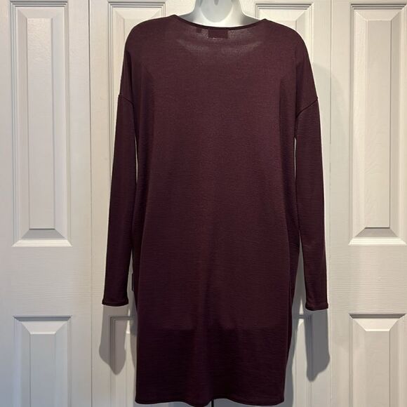 Aritzia Wilfred Free‎ Burgundy Long Sleeve Dress Size XS - Picture 6 of 11